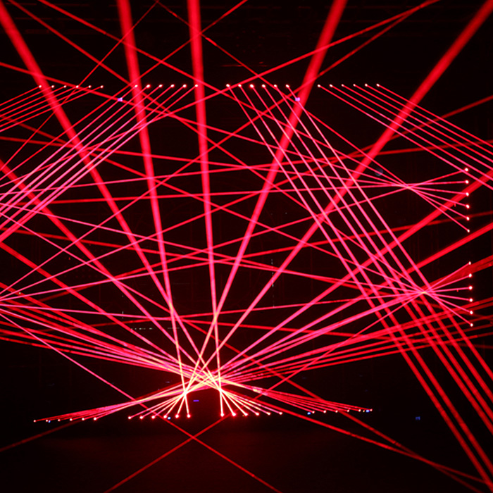 6頭紅光粗光斑搖頭激光燈