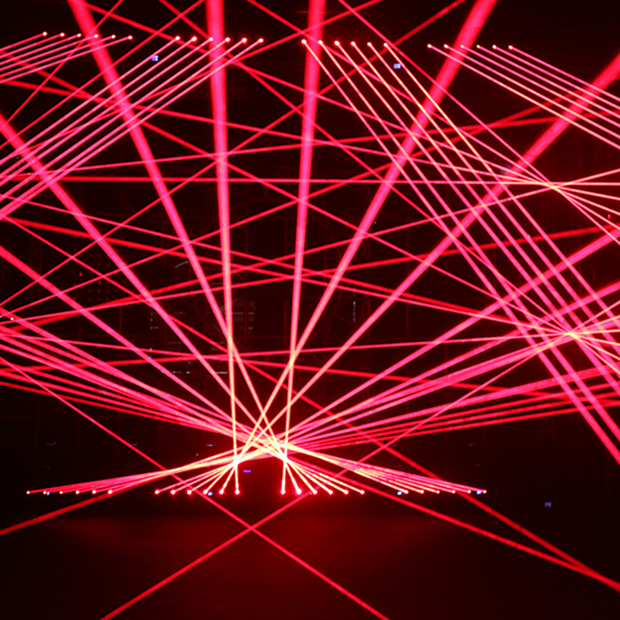 6頭紅光粗光斑搖頭激光燈