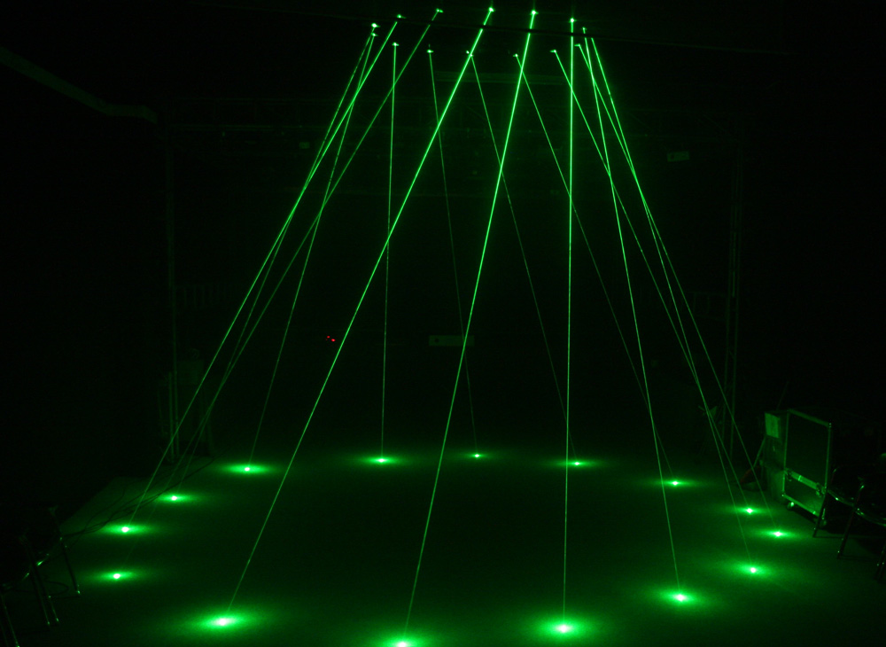 Tri-Color Laser Rain