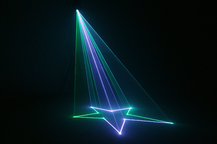 2W RGB full color moving laser 