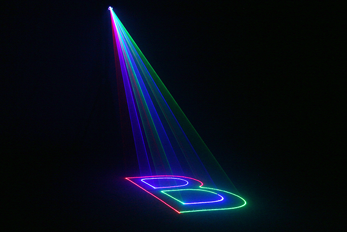 2W RGB full color moving laser 