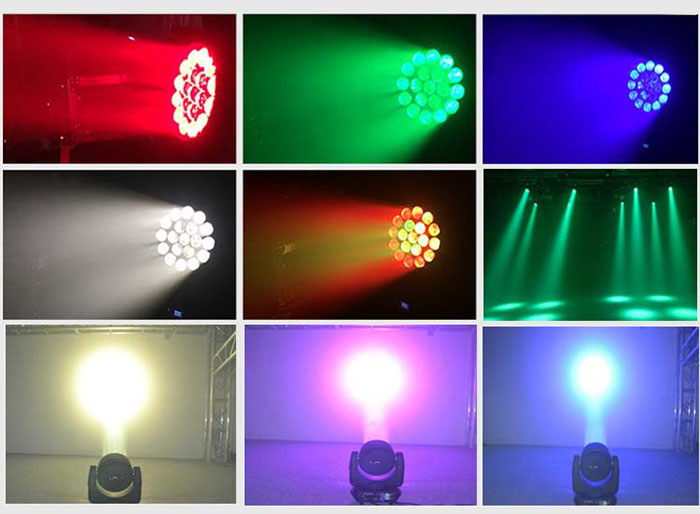 19x15W LED wash moving head light zoom