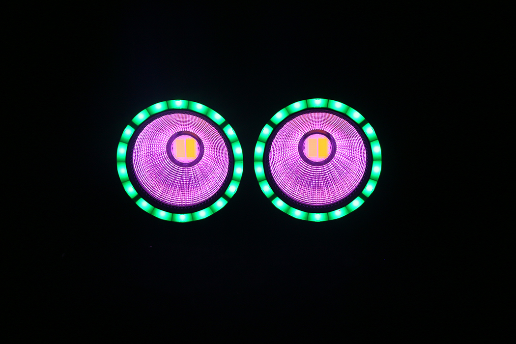 2*100W dual white LED blinde